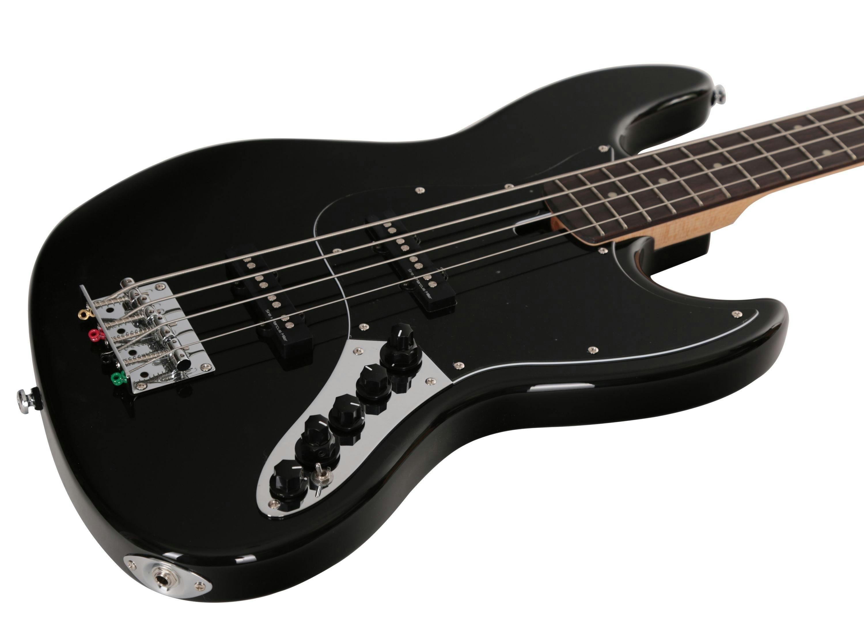 ベース Sire V3 4st 2nd Generation Black Sire Marcus Miller V3 4ST (2nd Gen) - black satin Solid body